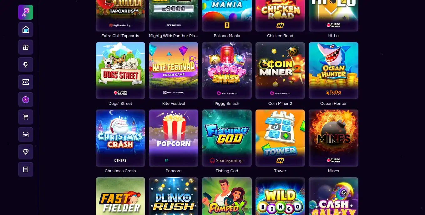 Интерфейс официального сайта Friends casino
